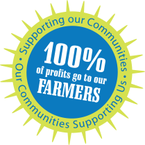 One hundred percent of profits go to our Farmers